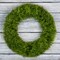 Pure Garden Boxwood Wreath, Artificial Wreath for the Front Door Grass Like Indoor Outdoor 20 Inches